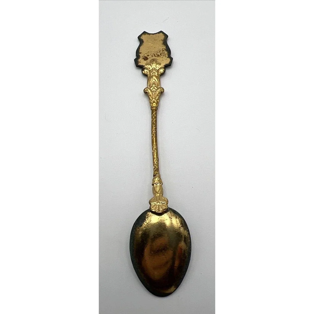 Vintage Collectable Spoons Lot of 2 - Danmark W/Painted Bottom